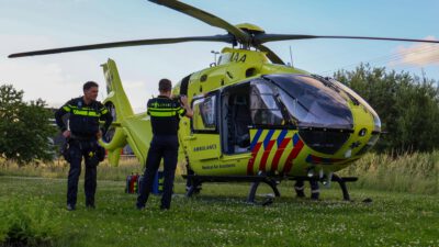 Lifeliner4 landt in Groningen voor een medische noodsituatie